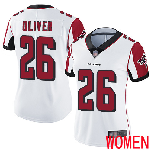 Atlanta Falcons Limited White Women Isaiah Oliver Road Jersey NFL Football #26 Vapor Untouchable